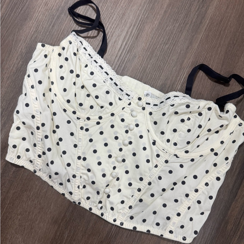 Urban Outfitters Black and White corset